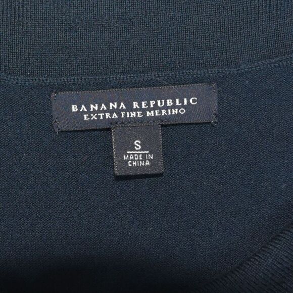 Banana Republic 100% Merino Wool Sweater Size Small Pink Red Cream - Picture 4 of 7